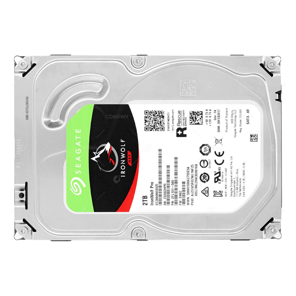 ST2000NE0025 SEAGATE IRONWOLF NAS 2TB 3.5 LFF 512 7.2K 6G SATA 128MB CACHE HARD DRIVE 2FL101-500